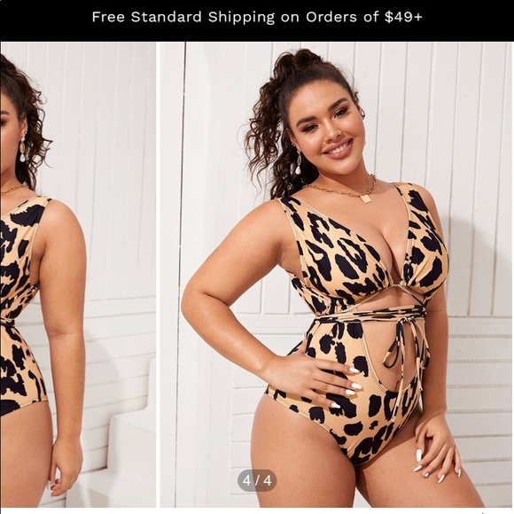 Shein Leopard 2XL One Piece - Picture 4 of 4
